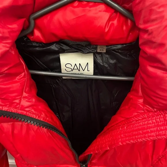SAM. Red Puffer Jacket - Picture 3 of 3